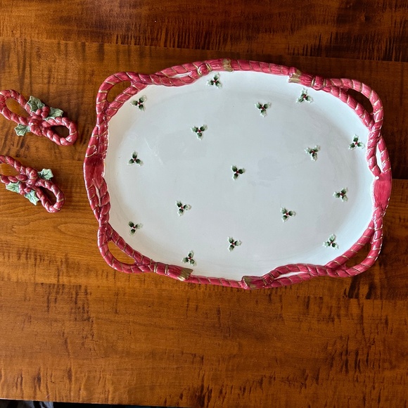 Vintage Fritz and Floyd Christmas Platter - Picture 3 of 8